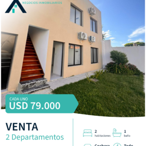 SE VENDEN 2 DEPARTAMENTOS EN BARRIO EL MIRADOR