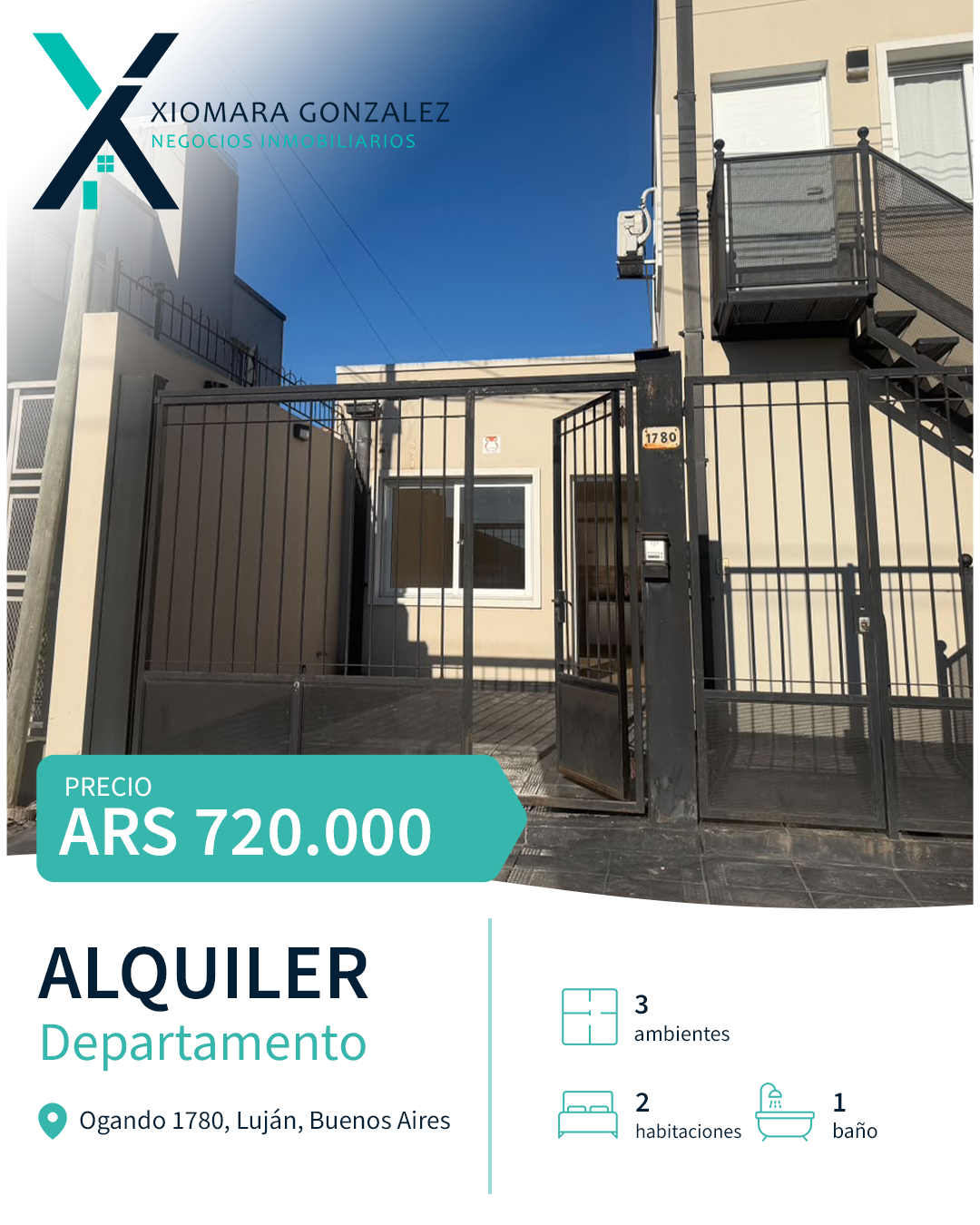 DEPARTAMENTO EN ALQUILER - BARRIO SARMIENTO