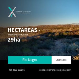 SE VENDEN HECTAREAS, EN RIO NEGRO