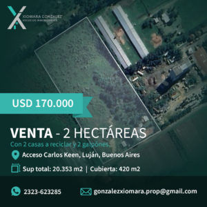 VENTA DE 2 HECTÁREAS