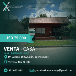 SE VENDE CASA MAS GALPÓN EN BARRIO LANUSSE