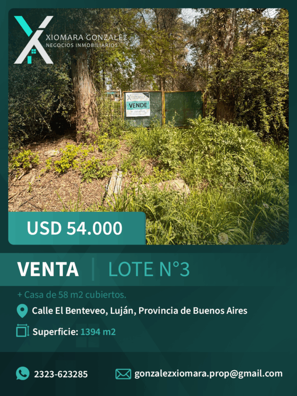 LOTE EN VENTA - N°3