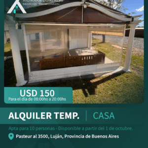 ALQUILER TEMPORAL DE CASA