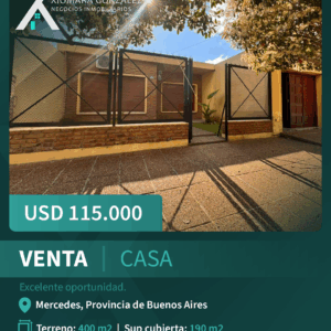 Venta de casa en Mercedes