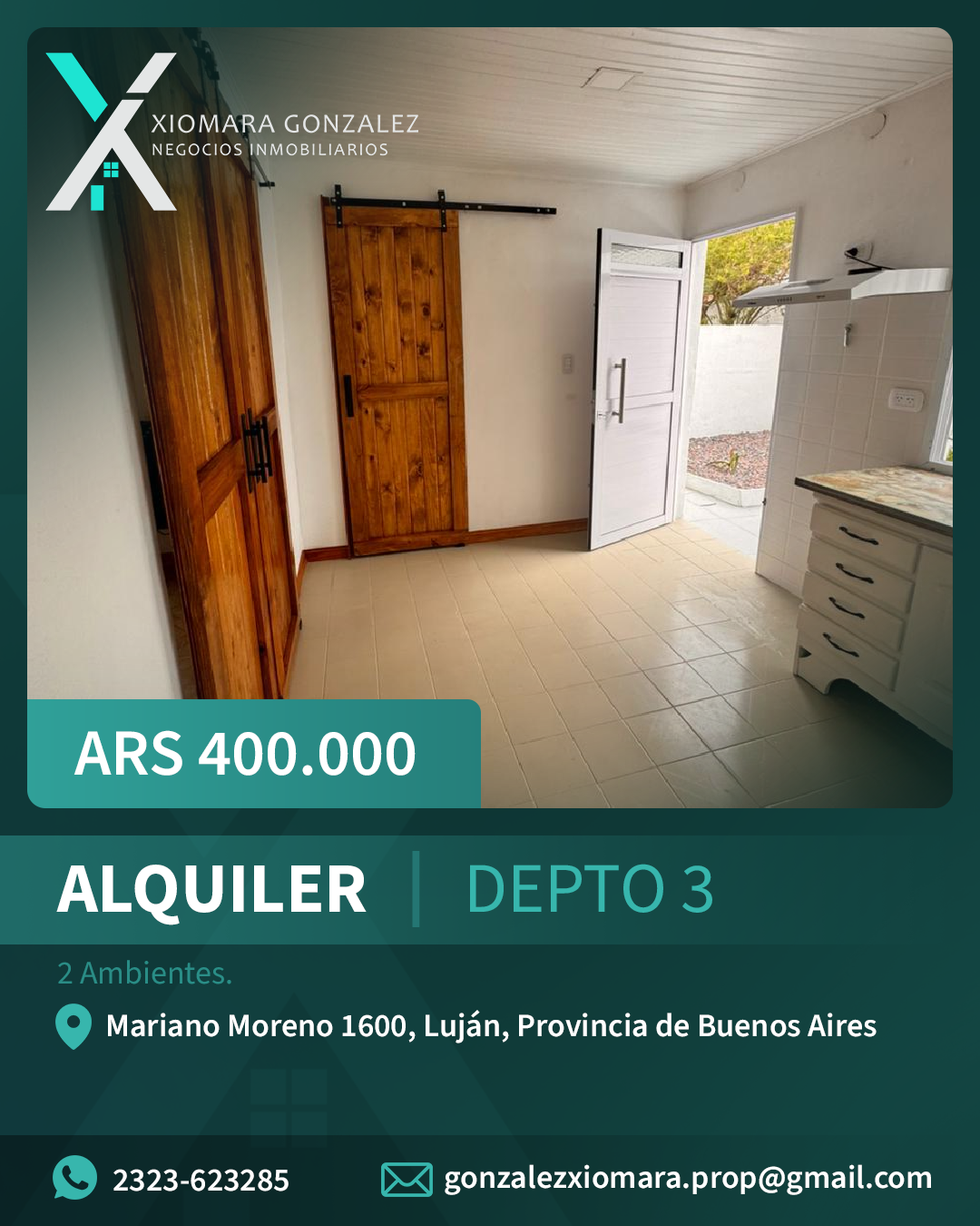 ALQUILER DE DEPARTAMENTO