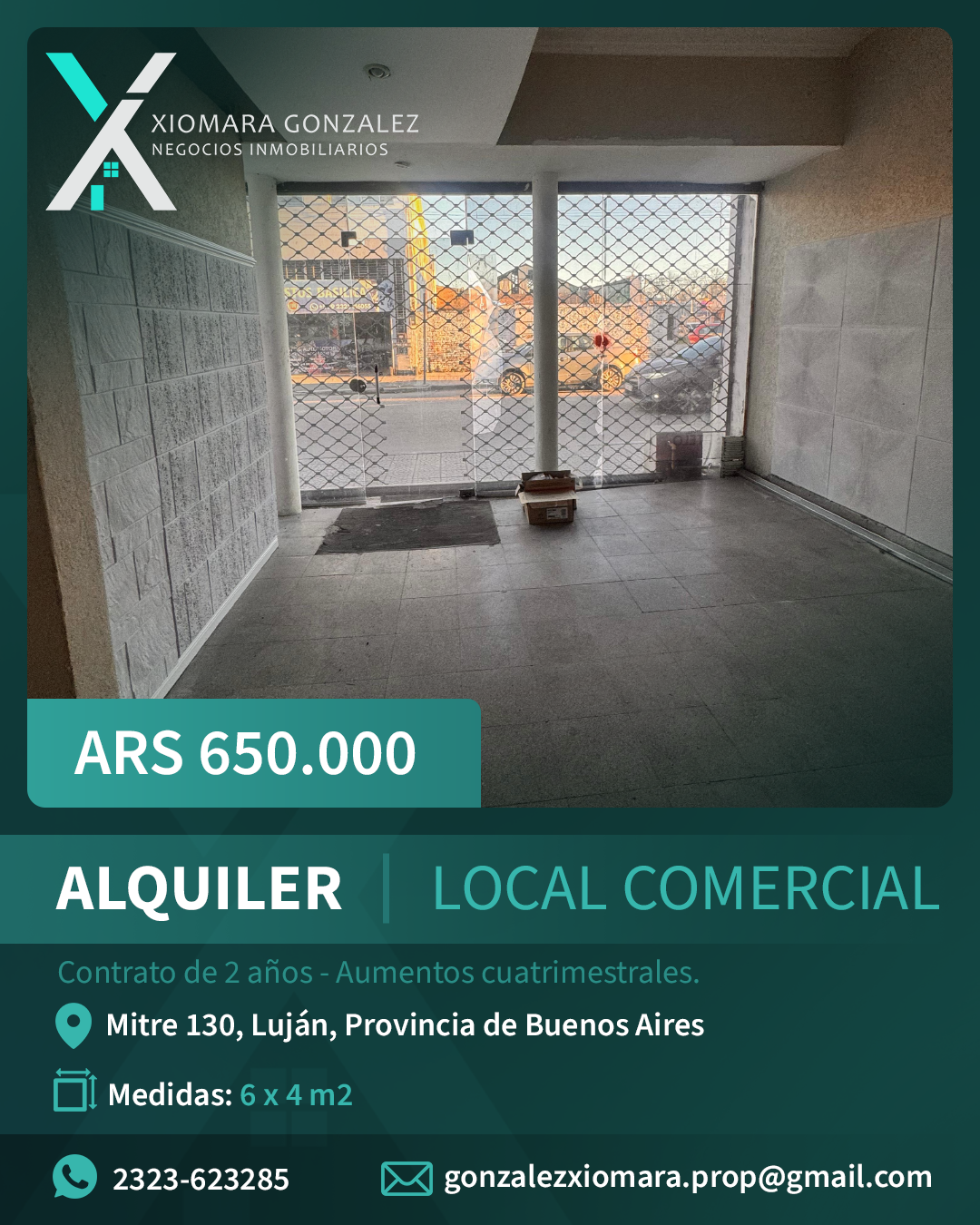 ALQUILER DE LOCAL COMERCIAL EN CENTRO DE LUJÁN