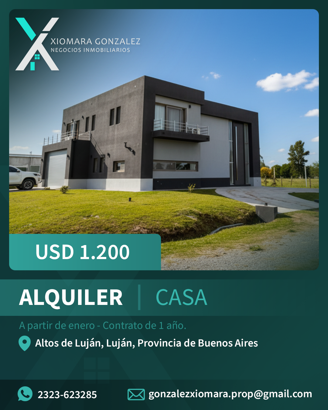 ALQUILER DE CASA EN BARRIO ALTOS DE LUJÁN