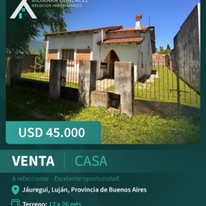 CASA A REFACCIONAR EN VENTA