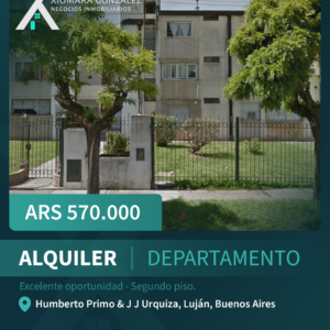 DEPARTAMENTO EN ALQUILER – EXCELENTE UBICACIÓN