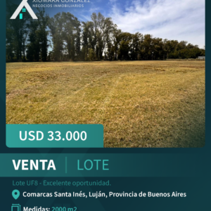 VENTA DE LOTE – EXCELENTE OPORTUNIDAD