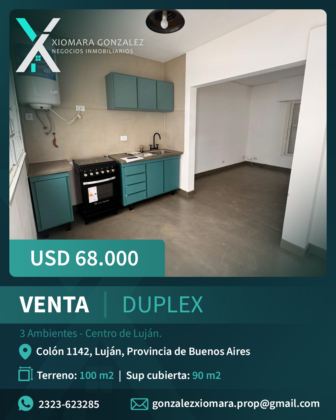 DÚPLEX EN VENTA – 3 AMBIENTES EN EL CENTRO DE LUJÁN