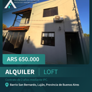 LOFT EN ALQUILER – BARRIO SAN BERNARDO