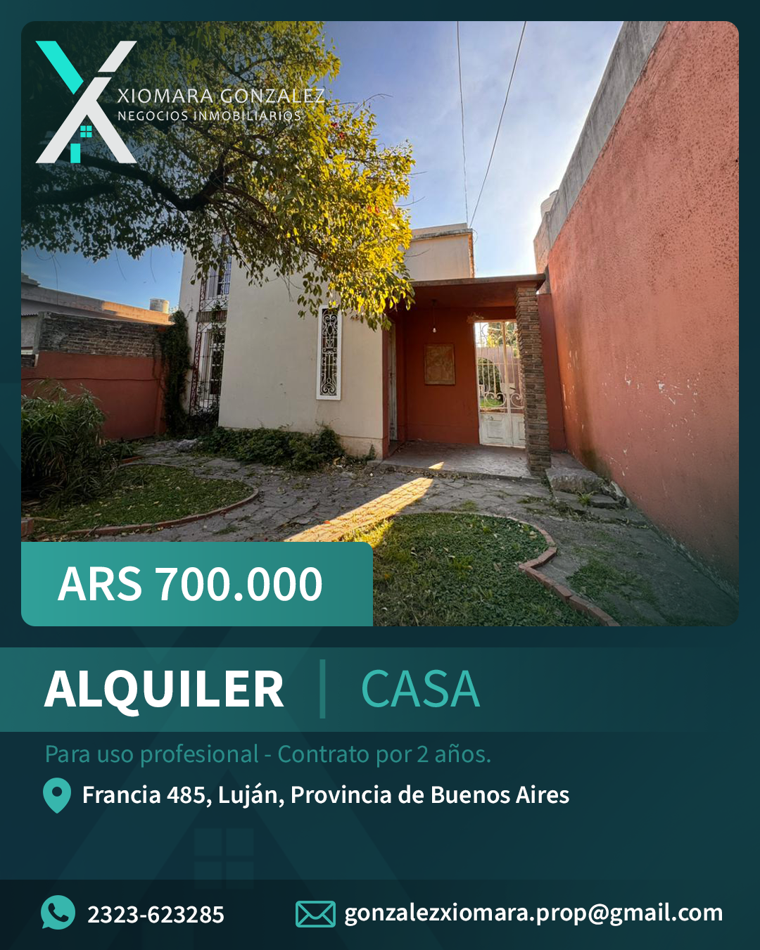 CASA EN ALQUILER – PARA USO PROFESIONAL