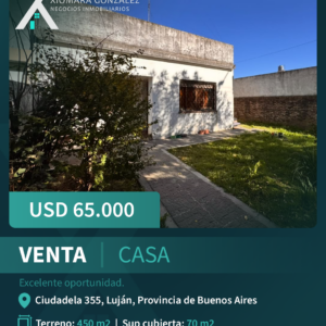 CASA EN VENTA – AMPLIO LOTE Y GRAN POTENCIAL