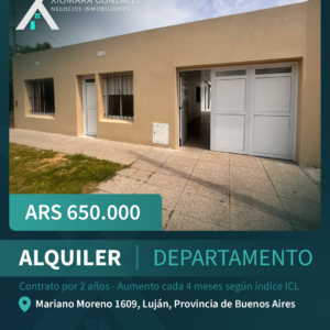 DEPARTAMENTO EN ALQUILER