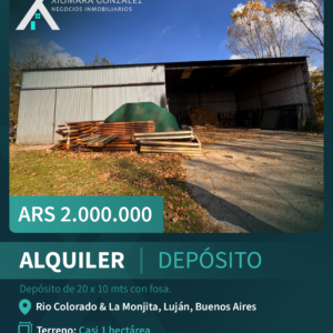 ALQUILER DE DEPÓSITO CON AMPLIO TERRENO