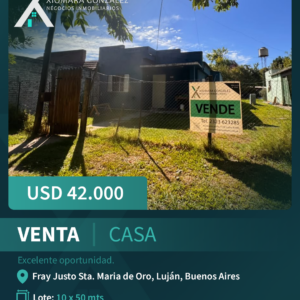 CASA EN VENTA – EXCELENTE OPORTUNIDAD