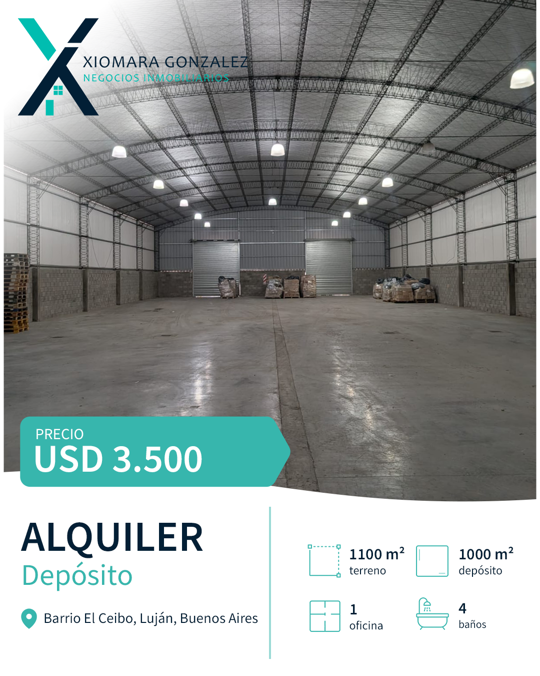 DEPÓSITO EN ALQUILER – BARRIO EL CEIBO