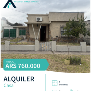 CASA EN ALQUILER – JÁUREGUI