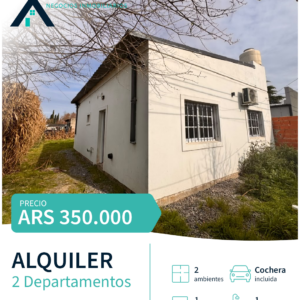 DEPARTAMENTOS EN ALQUILER – BARRIO JUAN XXIII