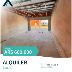 LOCAL EN ALQUILER – BARRIO EL TRÉBOL