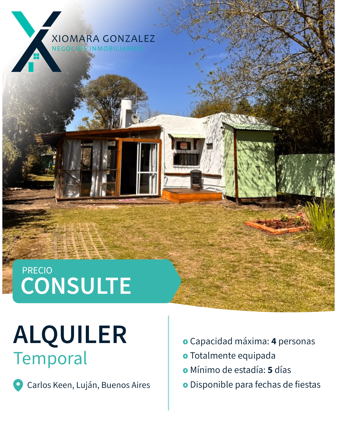 ALQUILER TEMPORAL – CARLOS KEEN