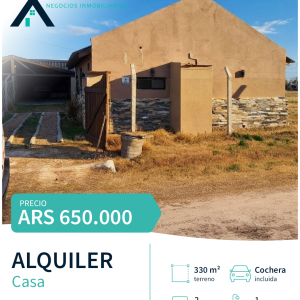 CASA EN ALQUILER – VILLA RUIZ